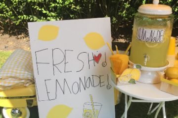 Kid's lemonade stand representing the importance of teaching kid's financial literacy