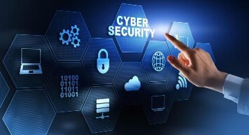 Cybersecurity icons representing the importance of protecting retirement plan data