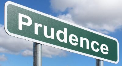 Prudence traffic sign